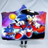 New Hot Cartoon Hooded Cloak Blanket Anime Sonic The Hedgehog Kawaii High value Creative Magic Hat 1 - Sonic Merch Store