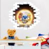 New Sonic The Hedgehog Wallpaper Anime Poster Children s Room Decoration Self adhesive Glass Door Cartoon 2 - Sonic Merch Store