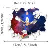New Sonic The Hedgehog Wallpaper Anime Poster Children s Room Decoration Self adhesive Glass Door Cartoon 4 - Sonic Merch Store