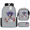 Sonic The Hedgehog Backpack Cartoon Fashion High Value Creative Printing Game Peripheral Student School Bag Portable 3 - Sonic Merch Store