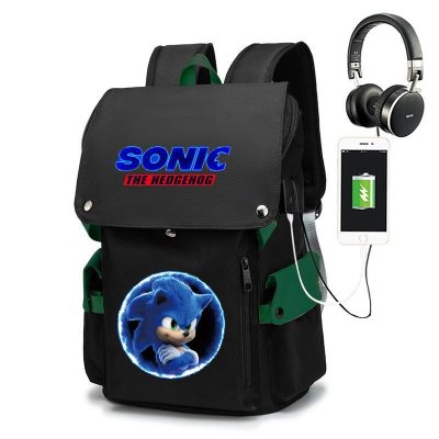Sonic The Hedgehog Backpack Cartoon High value Creative Fashion Game Peripheral Large Capacity 15 6 inch 1 - Sonic Merch Store