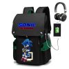 Sonic The Hedgehog Backpack Cartoon High value Creative Fashion Game Peripheral Large Capacity 15 6 inch 2 - Sonic Merch Store