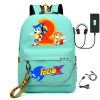 Sonic The Hedgehog Backpack Cartoon High value Creative Fashion Game Peripheral Students Large capacity Leisure Travel - Sonic Merch Store