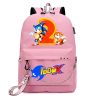 Sonic The Hedgehog Backpack Cartoon High value Creative Fashion Game Peripheral Students Large capacity Leisure Travel 3 - Sonic Merch Store