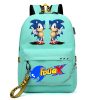 Sonic The Hedgehog Backpack Cartoon High value Creative Fashion Game Peripheral Students Large capacity Leisure Travel 4 - Sonic Merch Store