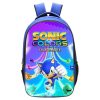 Sonic The Hedgehog Backpack New Cartoon High value Creative Game Peripheral Children Fashion Printing Large capacity 1 - Sonic Merch Store