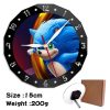 Sonic The Hedgehog Cartoon Desk Clock High value Two dimensional Cute Simple Pendulum Hanging Dual purpose - Sonic Merch Store