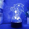 Sonic The Hedgehog Cartoon Night Light Stylish High value Surrounding Children s Colorful Led Remote Control 2 - Sonic Merch Store