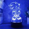 Sonic The Hedgehog Cartoon Night Light Stylish High value Surrounding Children s Colorful Led Remote Control 3 - Sonic Merch Store