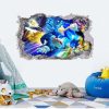 Sonic The Hedgehog Wall Sticker 3D Cartoon Peripheral Children s Room Living Room Self adhesive PVC 2 - Sonic Merch Store