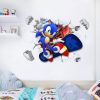 Sonic The Hedgehog Wall Sticker Cartoon Game Surrounding High value Creative Children s Room Bedroom Self 3 - Sonic Merch Store