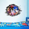 Sonic The Hedgehog Wall Stickers Cartoon Fashion High value Creative Kindergarten Children s Room Background Decoration 2 - Sonic Merch Store