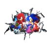Sonic The Hedgehog Wall Stickers Children s Cartoon Living Room Bedroom Wall Decoration Self adhesive PVC 4 - Sonic Merch Store