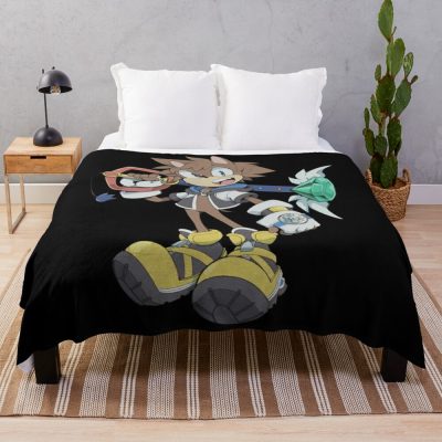 Shadow The Hedgehog Vintage Throw Blanket Official Sonic Merch
