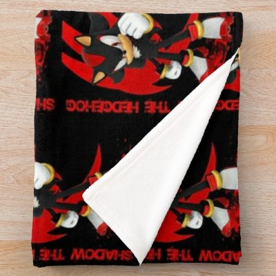 Shadow The Hedgehog   (5) Throw Blanket Official Sonic Merch