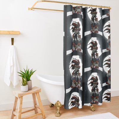 Shadow The Hedgehog   (3) Shower Curtain Official Sonic Merch