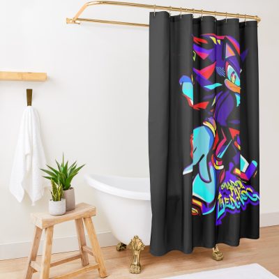 Shadow The Hedgehog Shower Curtain Official Sonic Merch