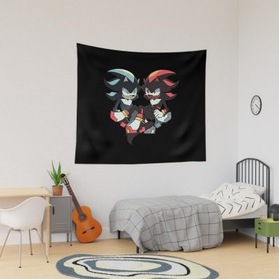 Shadow The Hedgehog Heart Tapestry Official Sonic Merch