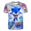 2023 New Green Sonic Tshirt Kids Clothes Boys Cartoon Game Super Sonic Boys Clothes Men Women 13 - Sonic Merch Store