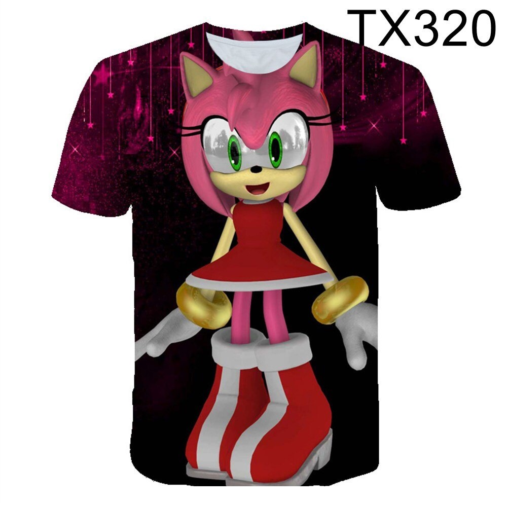2023 New Green Sonic Tshirt Kids Clothes Boys Cartoon Game Super Sonic Boys Clothes Men Women 21 1 - Sonic Merch Store