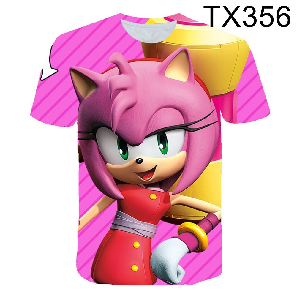 2023 New Green Sonic Tshirt Kids Clothes Boys Cartoon Game Super Sonic Boys Clothes Men Women 22 1 - Sonic Merch Store