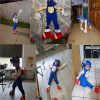 Anime Sonic The Hedgehog Costume Kids Fantasy Speed Cospaly Jumpsuit with White Gloves Gift Children Halloween 1 - Sonic Merch Store