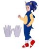 Anime Sonic The Hedgehog Costume Kids Fantasy Speed Cospaly Jumpsuit with White Gloves Gift Children Halloween 2 - Sonic Merch Store