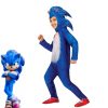 Game Sonic Kids Cosplay Costumes Sonic Hedgehog Boys Girls Bodysuit Children Jumpsuit with Headgear Suit Halloween - Sonic Merch Store